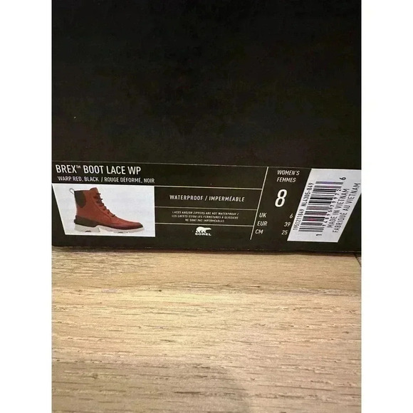 Sorel Brex Boot Lace WP [Warp Red/Black] For Women - Picture 2 of 6